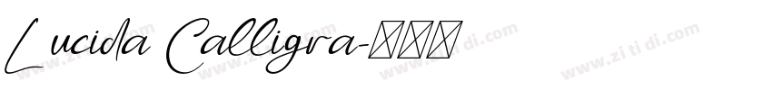Lucida Calligra字体转换